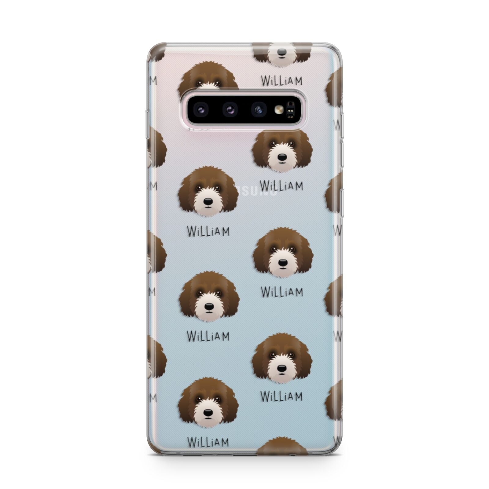 Australian Labradoodle Icon with Name Samsung Galaxy S10 Plus Case