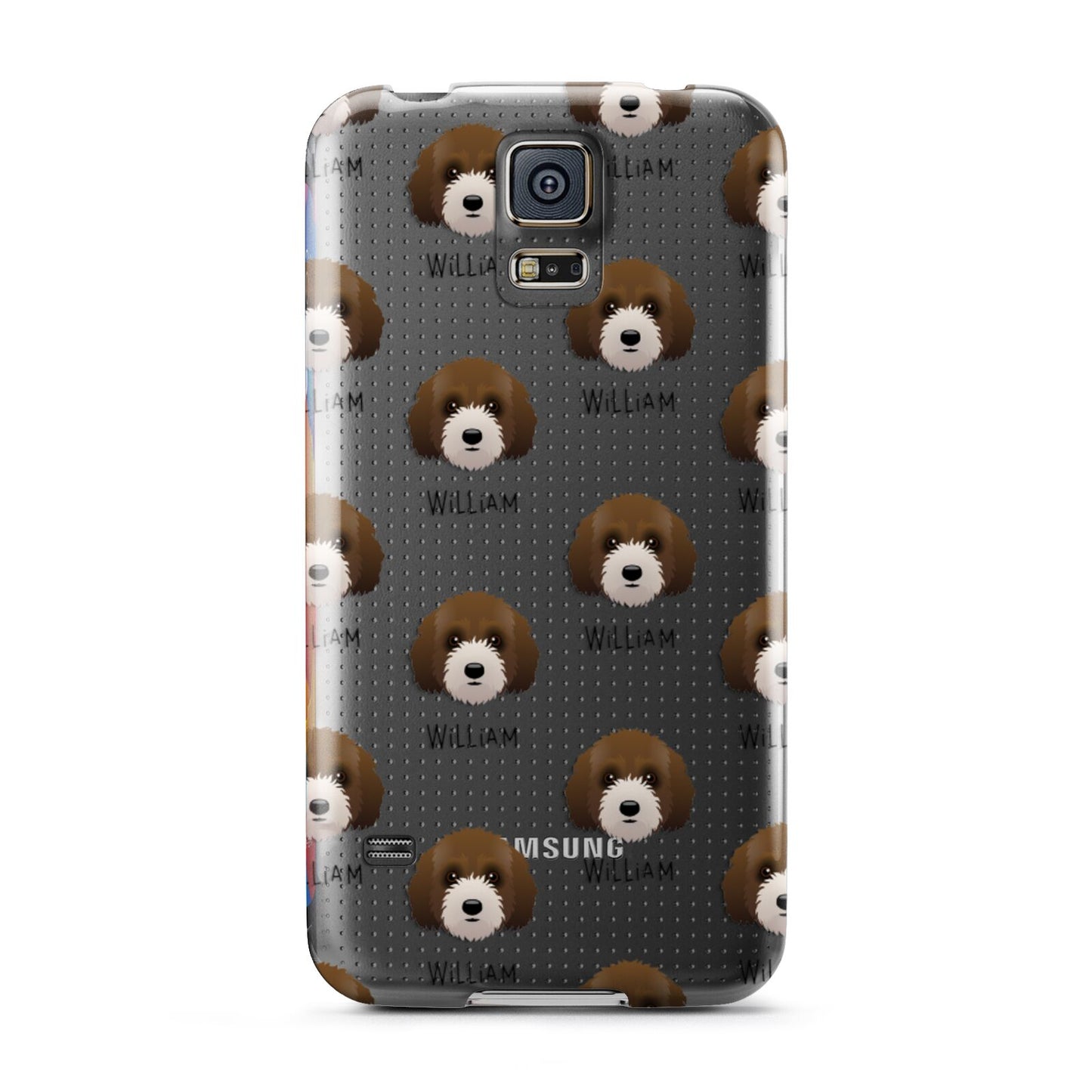 Australian Labradoodle Icon with Name Samsung Galaxy S5 Case