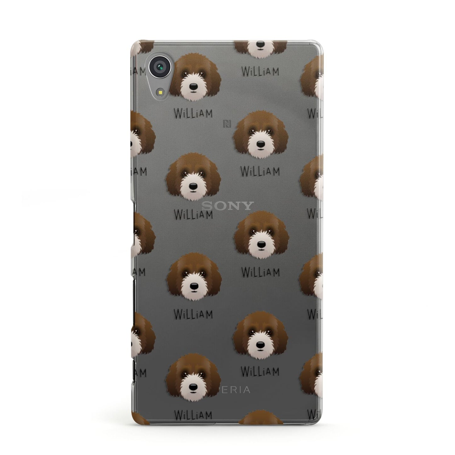 Australian Labradoodle Icon with Name Sony Xperia Case