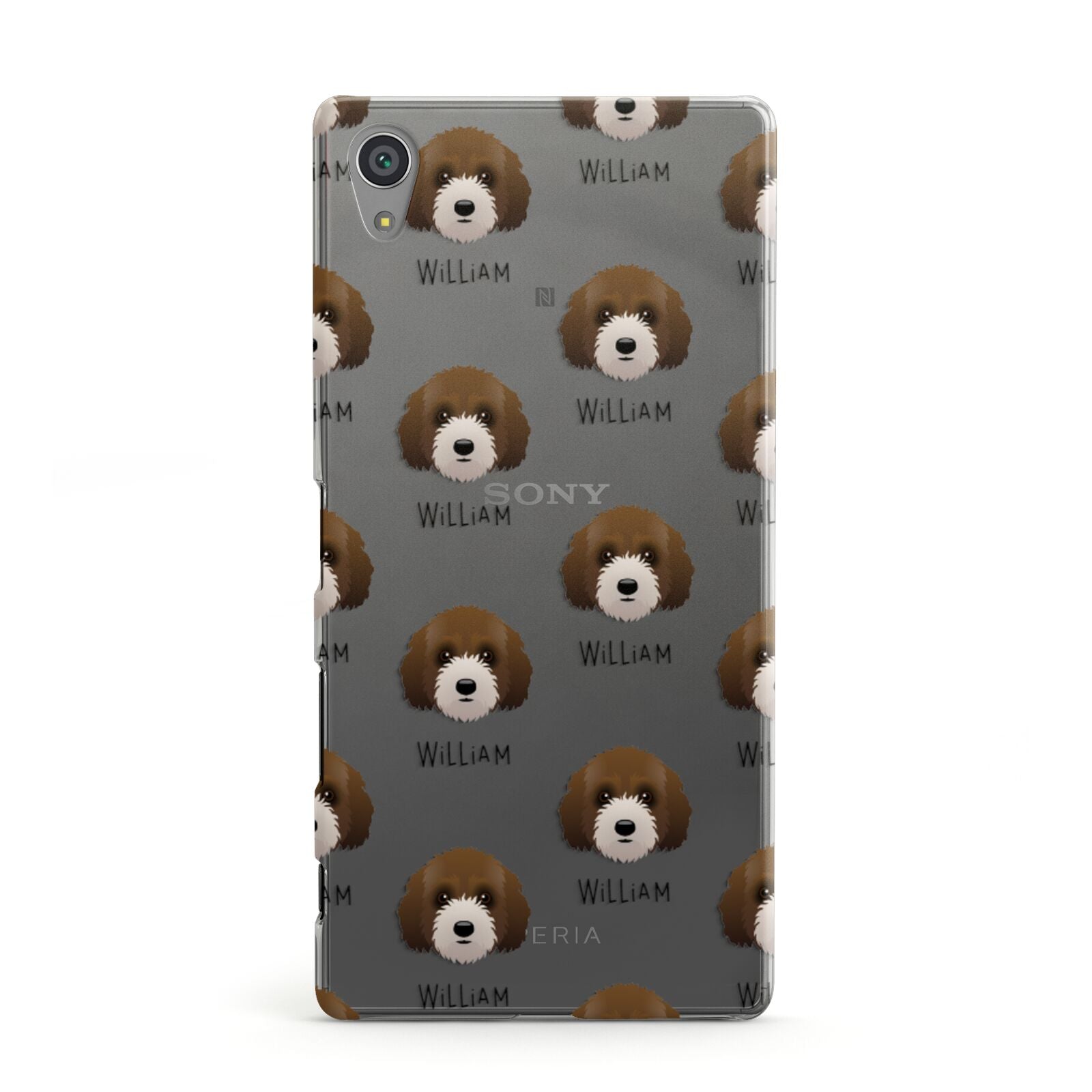 Australian Labradoodle Icon with Name Sony Xperia Case