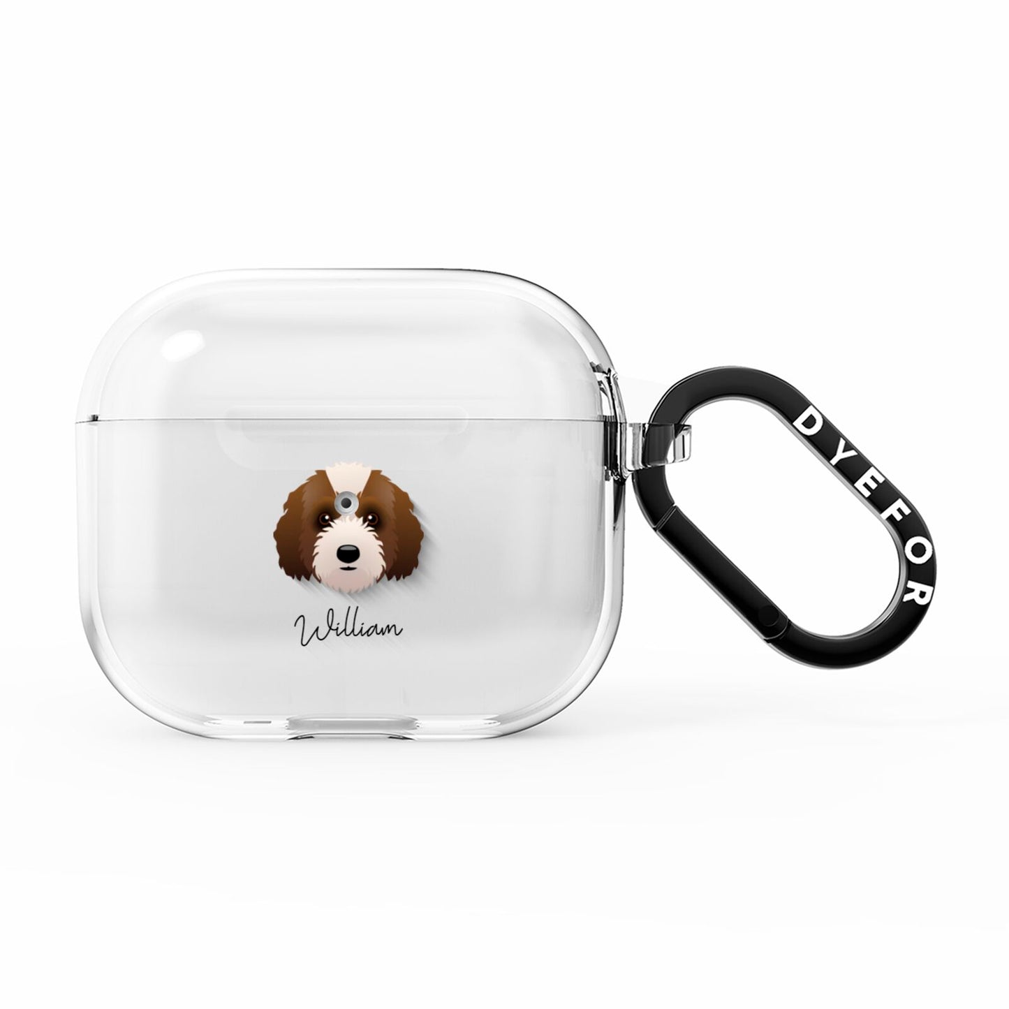 Australian Labradoodle Personalised AirPods Clear Case 3rd Gen
