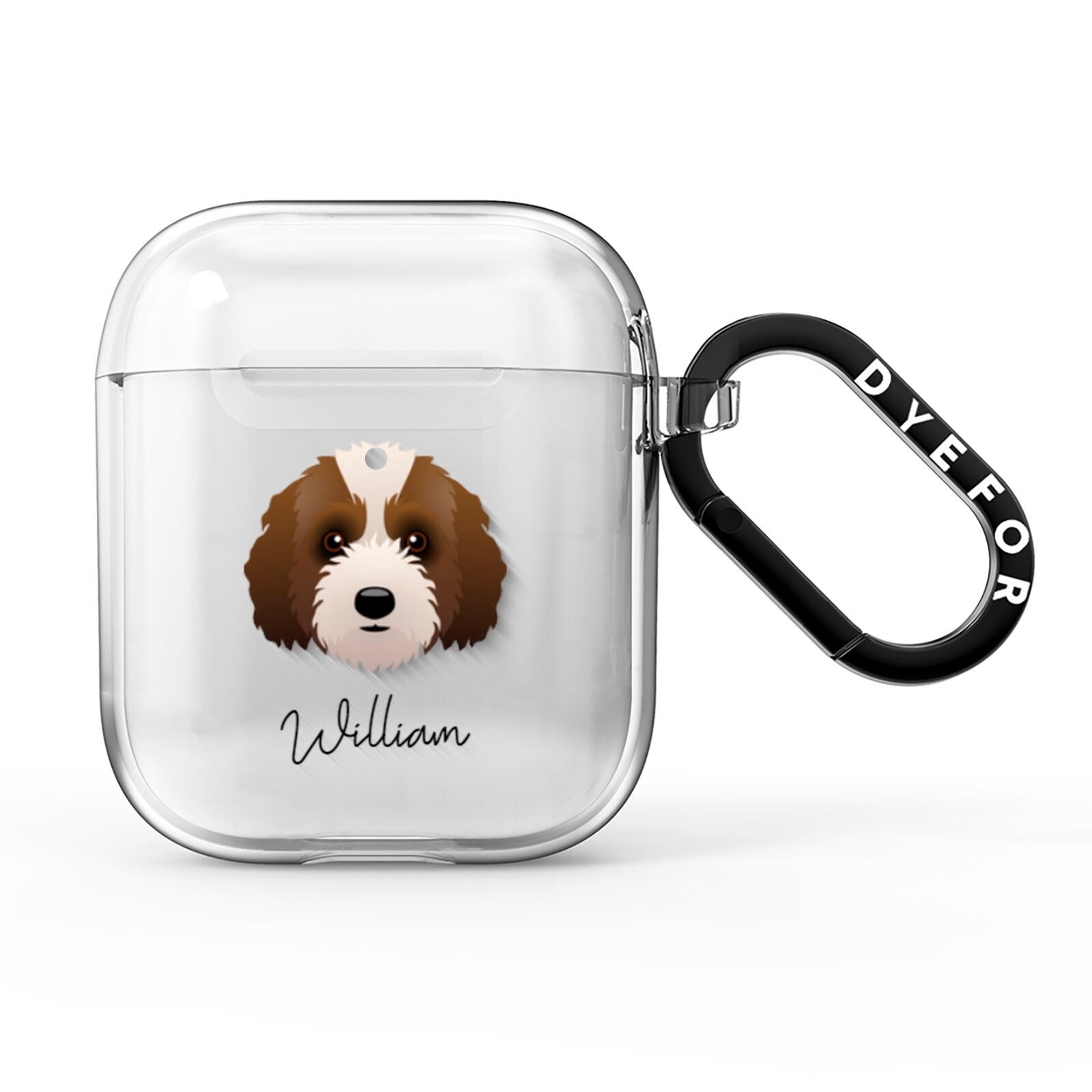 Australian Labradoodle Personalised AirPods Clear Case
