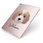 Australian Labradoodle Personalised Apple iPad Case on Rose Gold iPad Side View