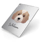 Australian Labradoodle Personalised Apple iPad Case on Silver iPad Side View