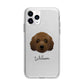 Australian Labradoodle Personalised Apple iPhone 11 Pro Max in Silver with Bumper Case