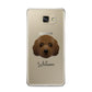 Australian Labradoodle Personalised Samsung Galaxy A9 2016 Case on gold phone