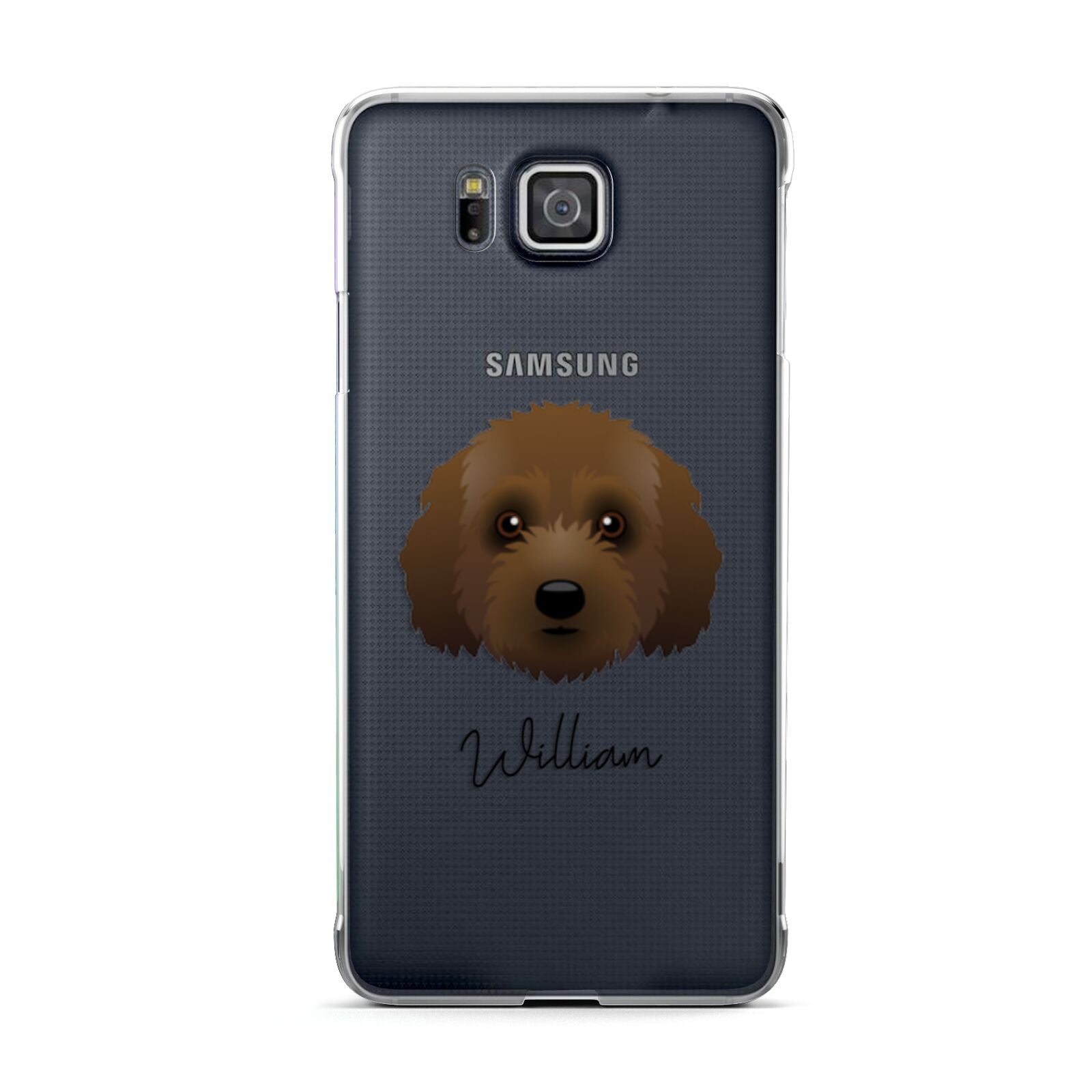 Australian Labradoodle Personalised Samsung Galaxy Alpha Case