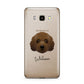 Australian Labradoodle Personalised Samsung Galaxy J7 2016 Case on gold phone
