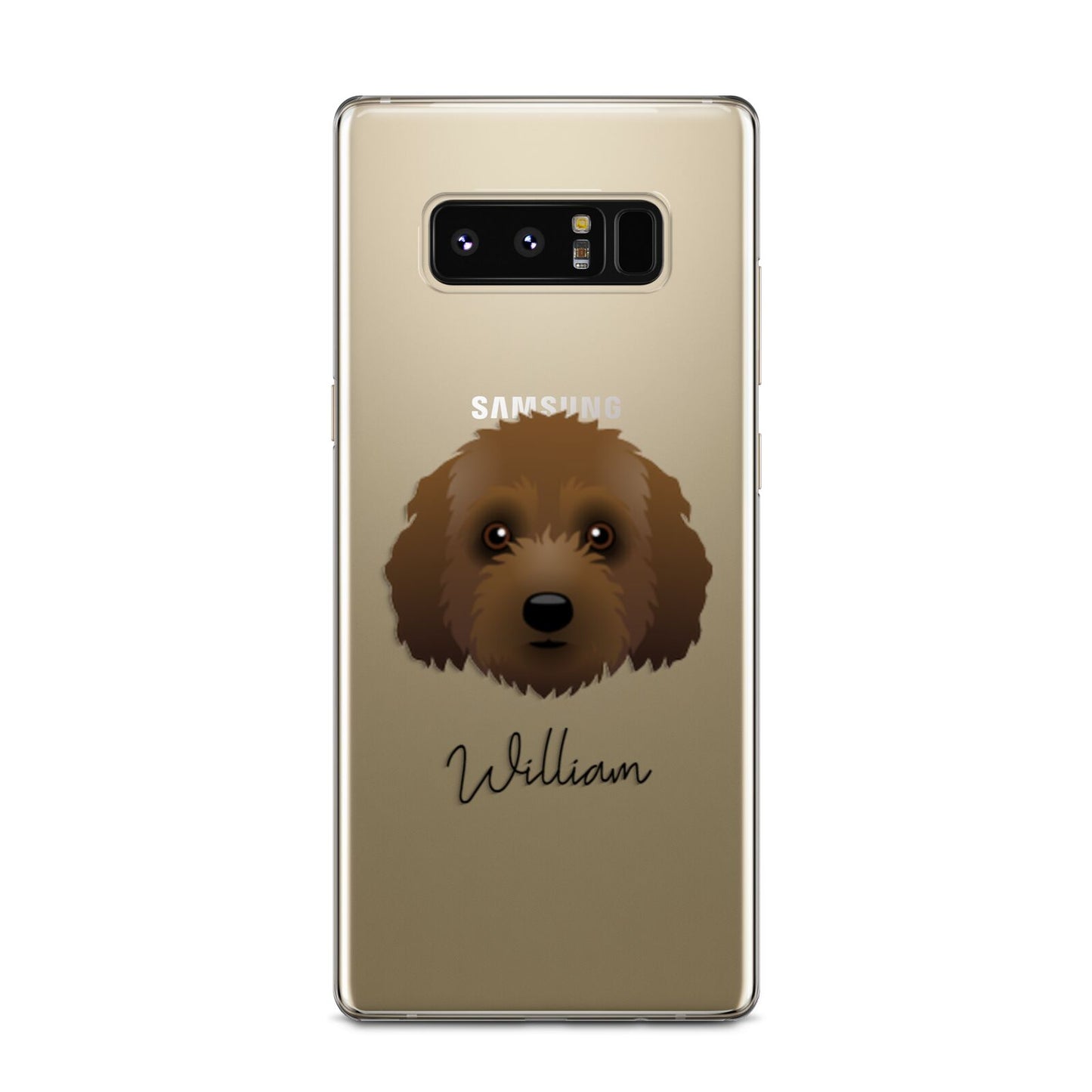 Australian Labradoodle Personalised Samsung Galaxy Note 8 Case