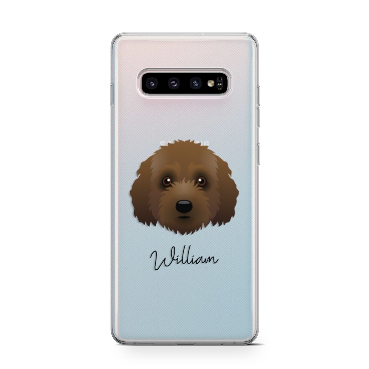 Australian Labradoodle Personalised Samsung Galaxy S10 Case