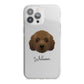 Australian Labradoodle Personalised iPhone 13 Pro Max TPU Impact Case with White Edges
