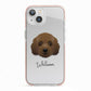 Australian Labradoodle Personalised iPhone 13 TPU Impact Case with Pink Edges