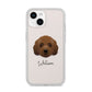 Australian Labradoodle Personalised iPhone 14 Clear Tough Case Starlight