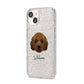 Australian Labradoodle Personalised iPhone 14 Glitter Tough Case Starlight Angled Image
