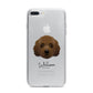 Australian Labradoodle Personalised iPhone 7 Plus Bumper Case on Silver iPhone