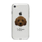 Australian Labradoodle Personalised iPhone 8 Bumper Case on Silver iPhone