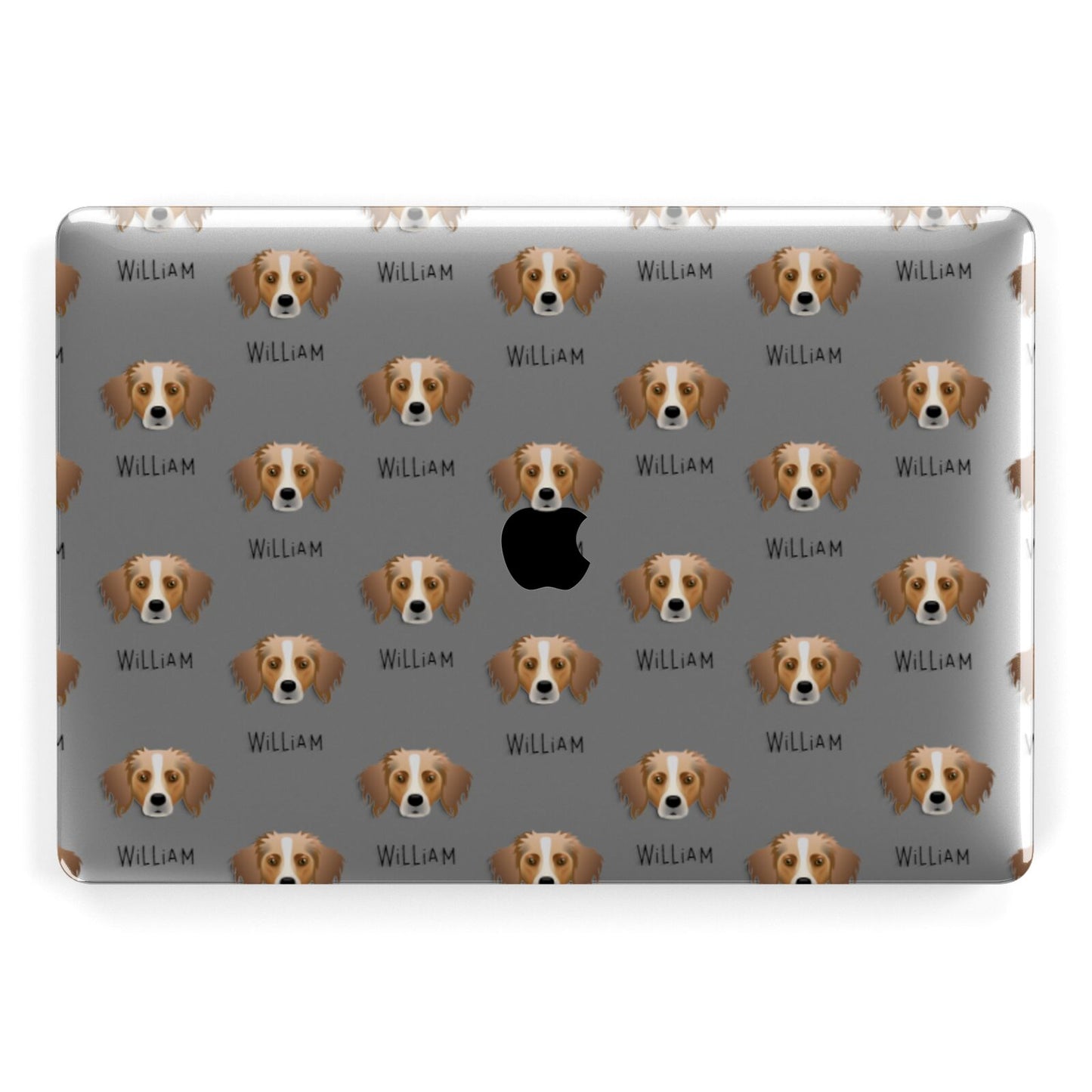 Australian Shepherd Icon with Name Apple MacBook Case