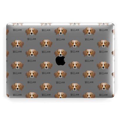 Australian Shepherd Icon with Name Apple MacBook Case