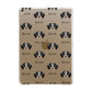 Australian Shepherd Icon with Name Apple iPad Gold Case