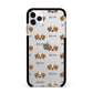 Australian Shepherd Icon with Name Apple iPhone 11 Pro Max in Silver with Black Impact Case