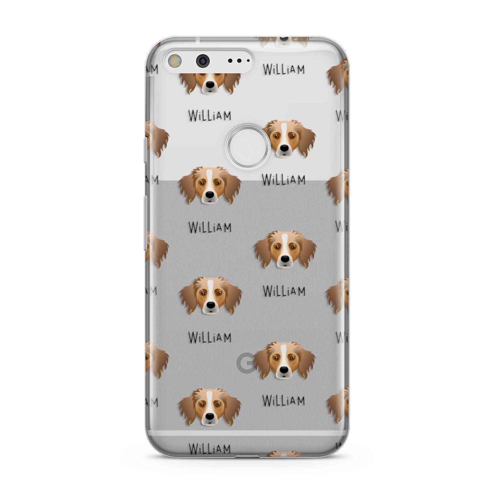 Australian Shepherd Icon with Name Google Pixel Case