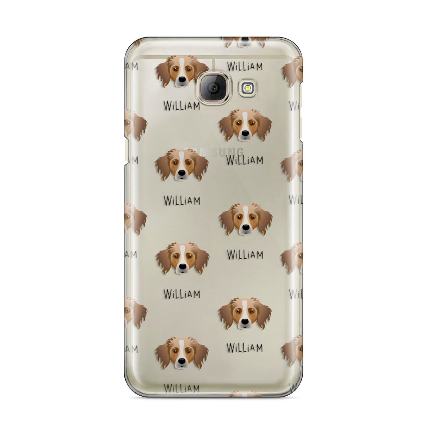 Australian Shepherd Icon with Name Samsung Galaxy A8 2016 Case
