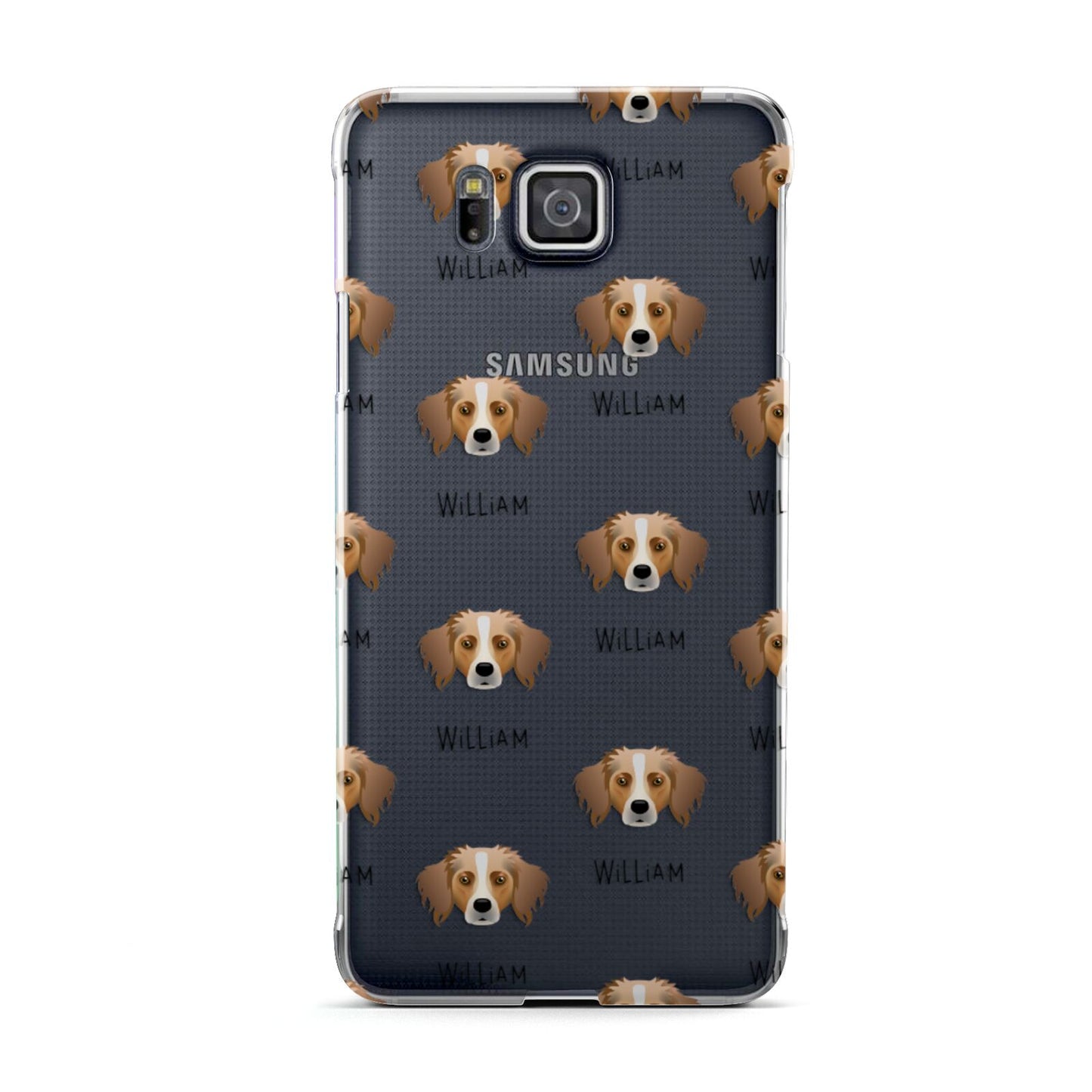 Australian Shepherd Icon with Name Samsung Galaxy Alpha Case
