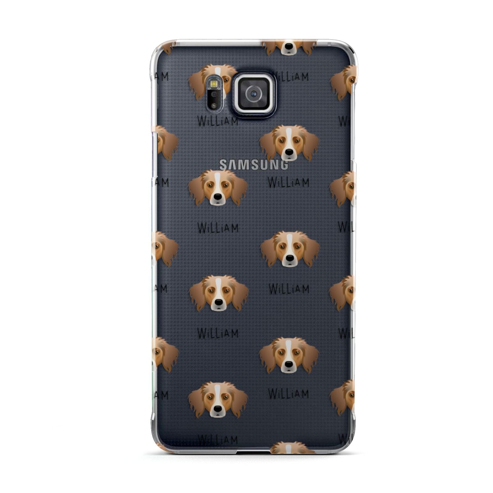Australian Shepherd Icon with Name Samsung Galaxy Alpha Case