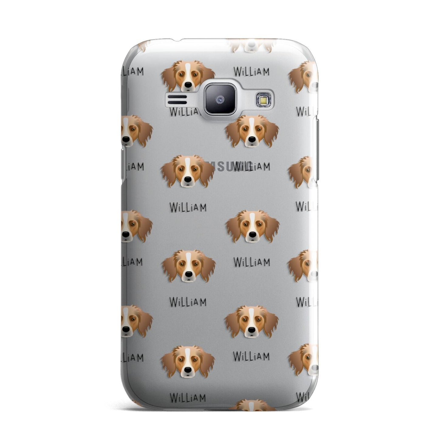 Australian Shepherd Icon with Name Samsung Galaxy J1 2015 Case