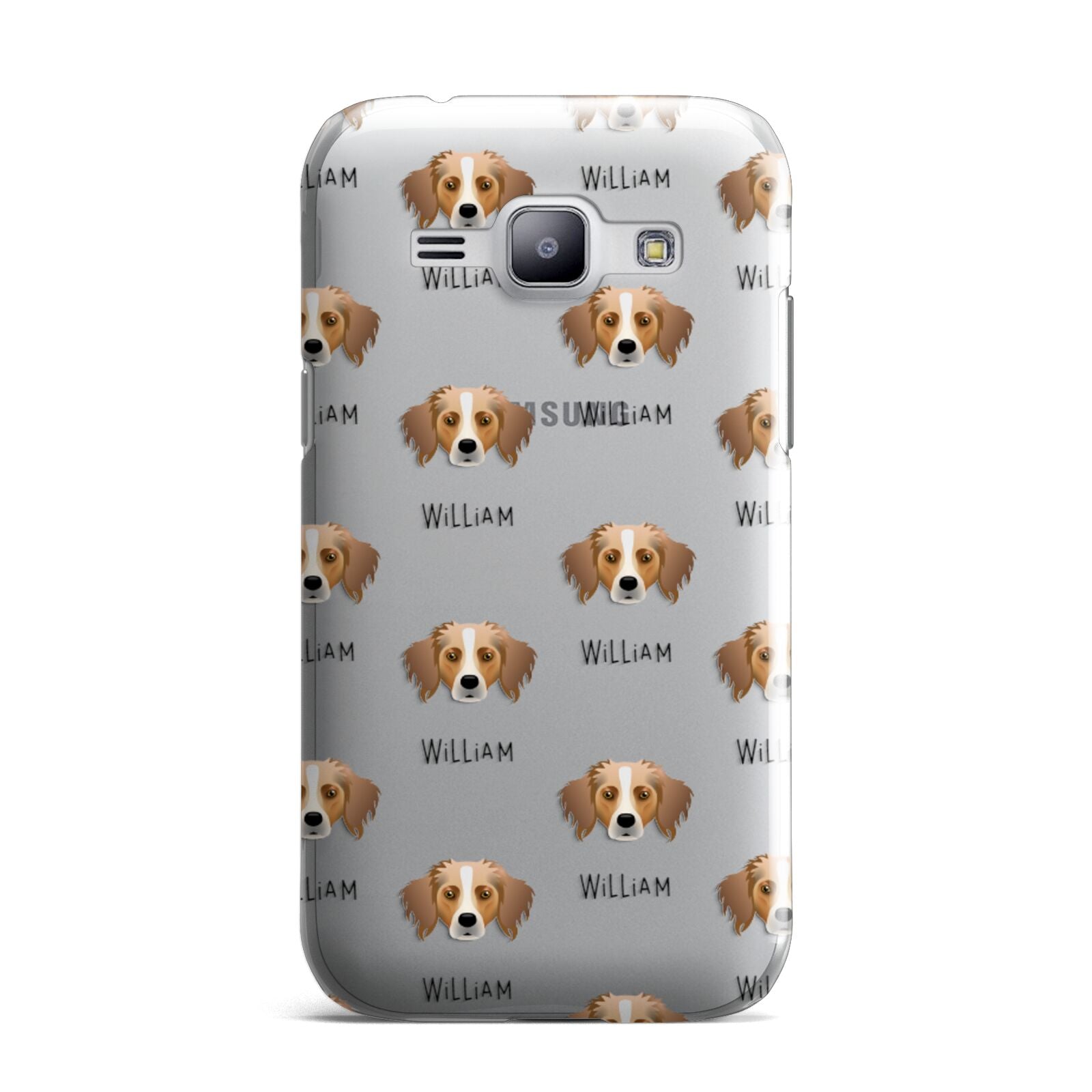 Australian Shepherd Icon with Name Samsung Galaxy J1 2015 Case