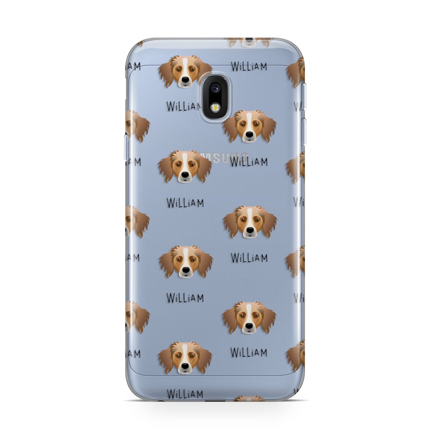 Australian Shepherd Icon with Name Samsung Galaxy J3 2017 Case