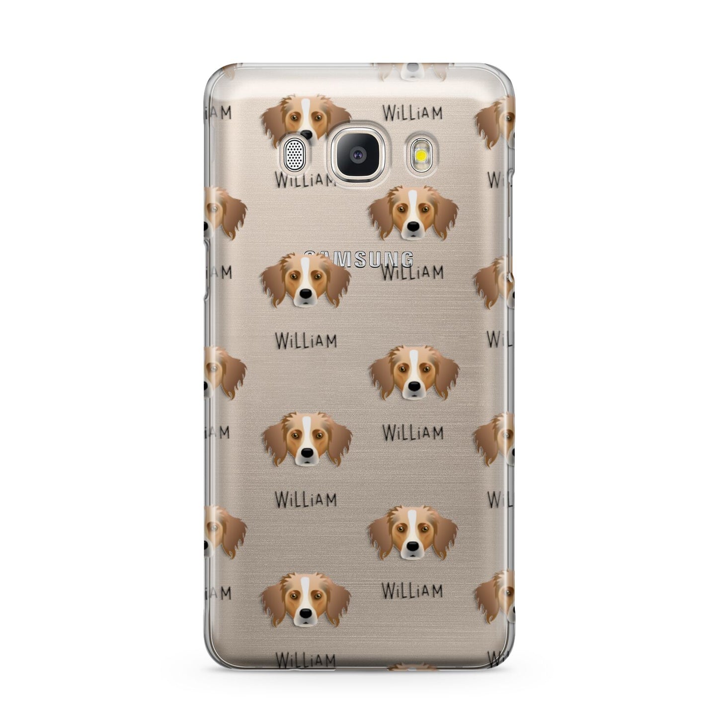 Australian Shepherd Icon with Name Samsung Galaxy J5 2016 Case