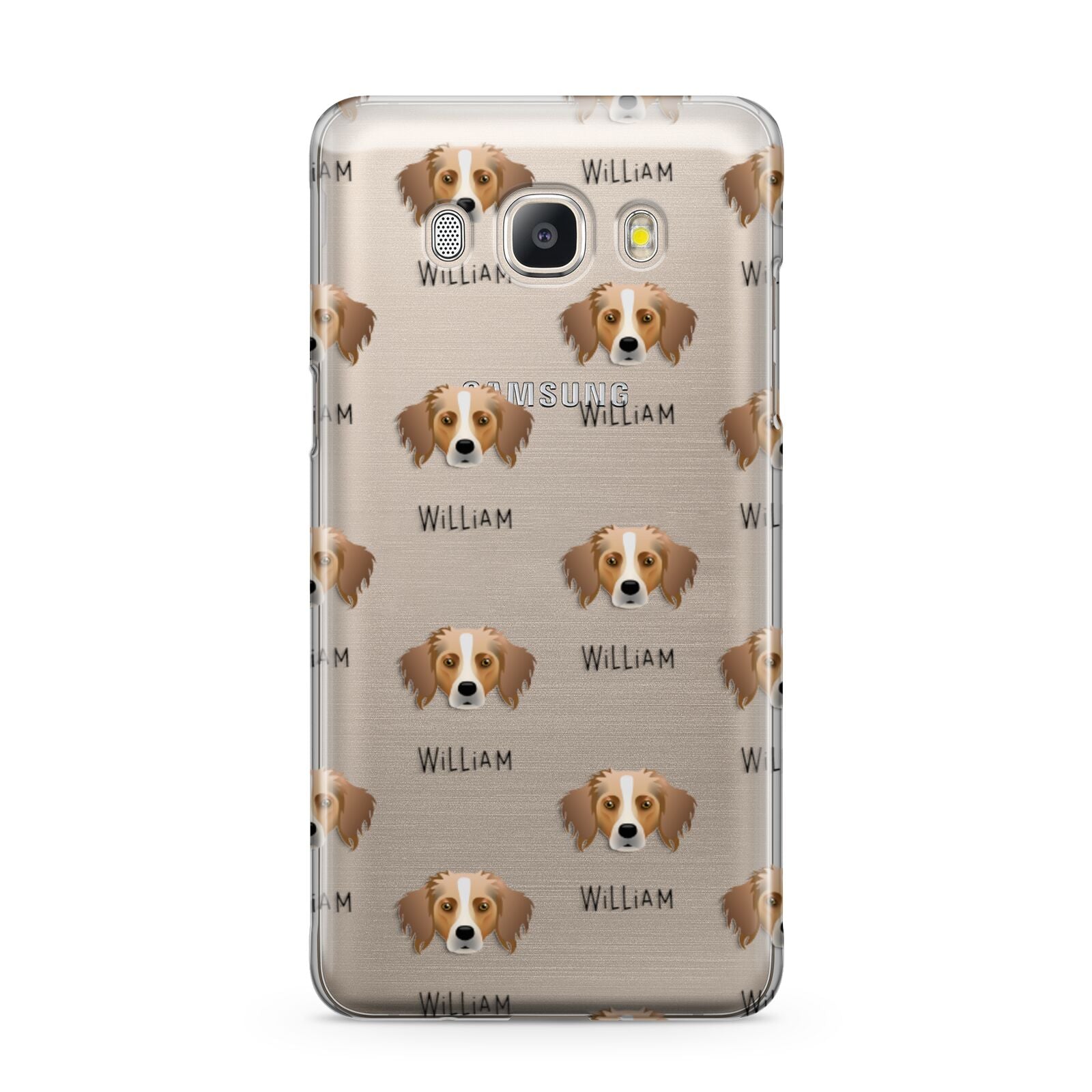 Australian Shepherd Icon with Name Samsung Galaxy J5 2016 Case