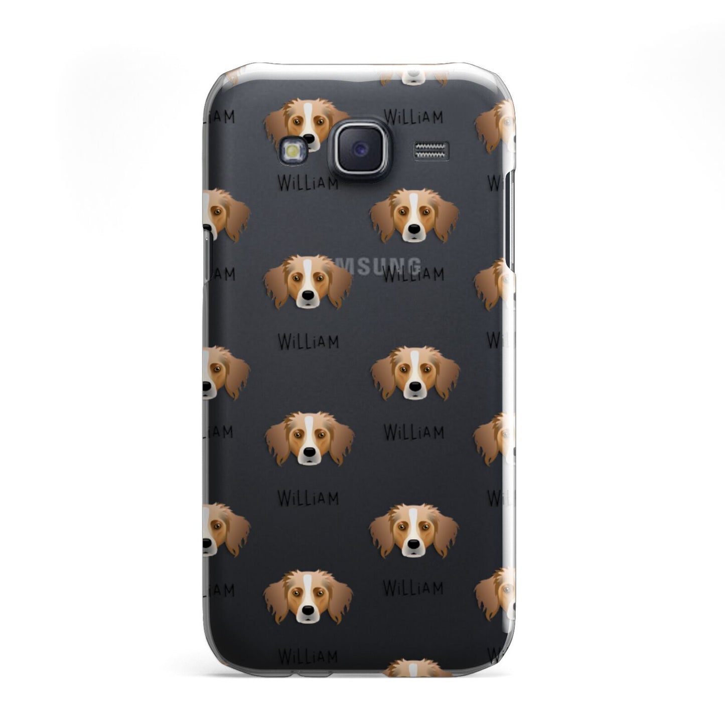 Australian Shepherd Icon with Name Samsung Galaxy J5 Case