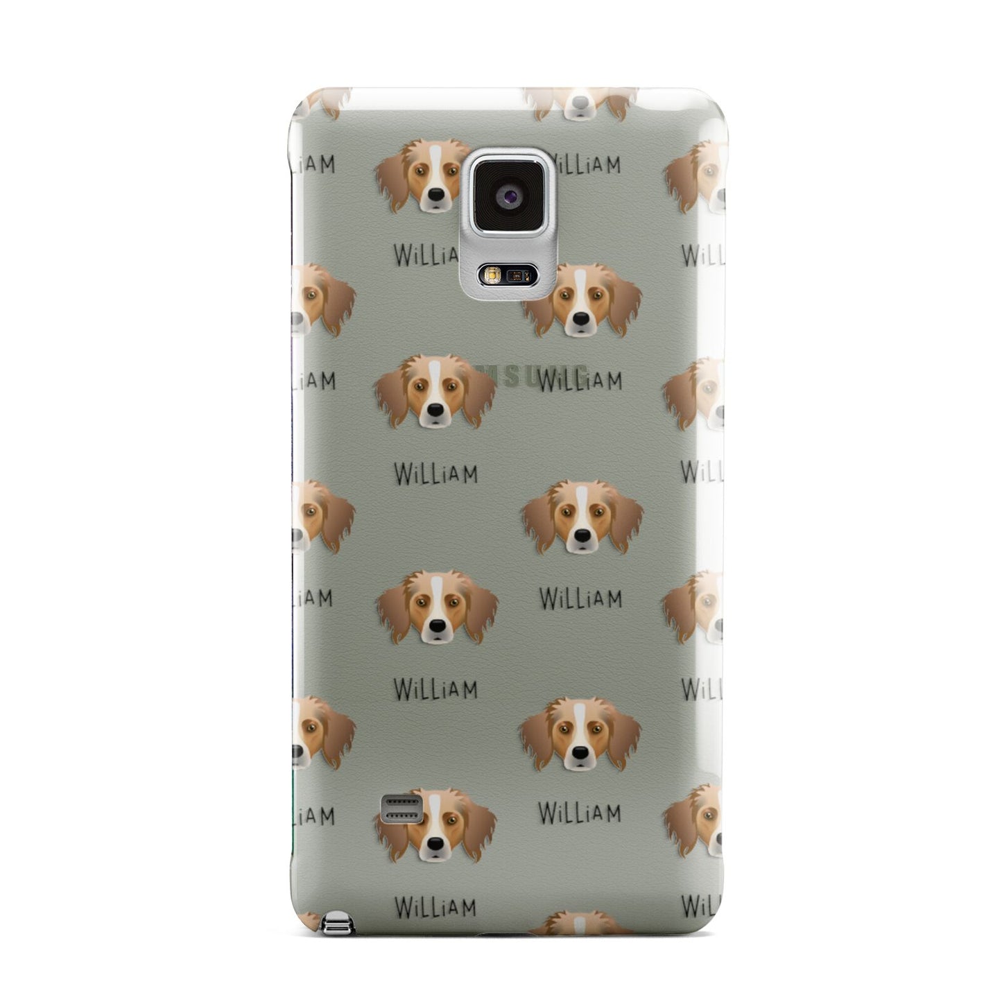 Australian Shepherd Icon with Name Samsung Galaxy Note 4 Case