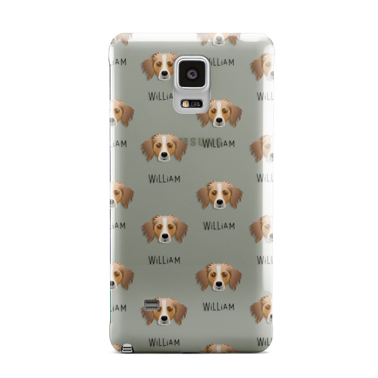 Australian Shepherd Icon with Name Samsung Galaxy Note 4 Case