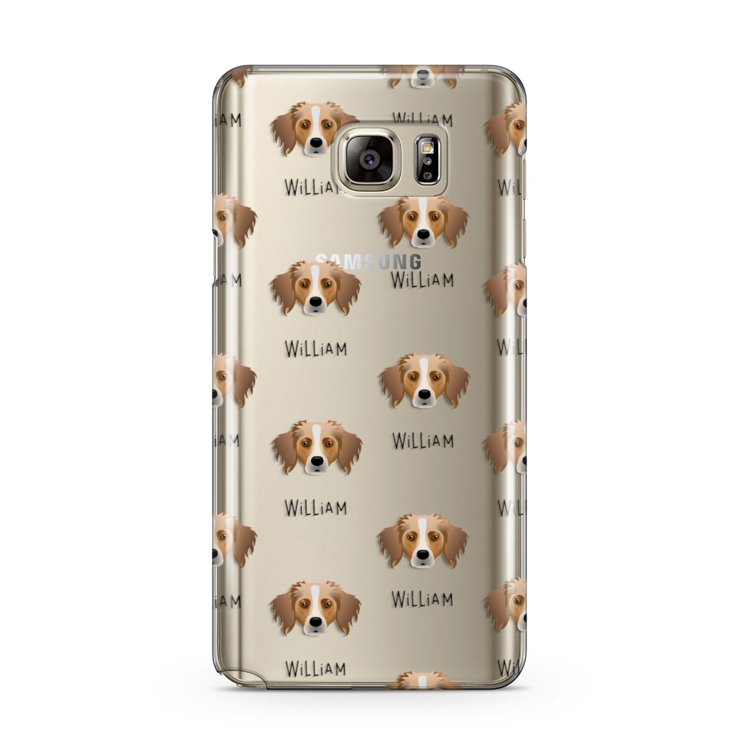 Australian Shepherd Icon with Name Samsung Galaxy Note 5 Case
