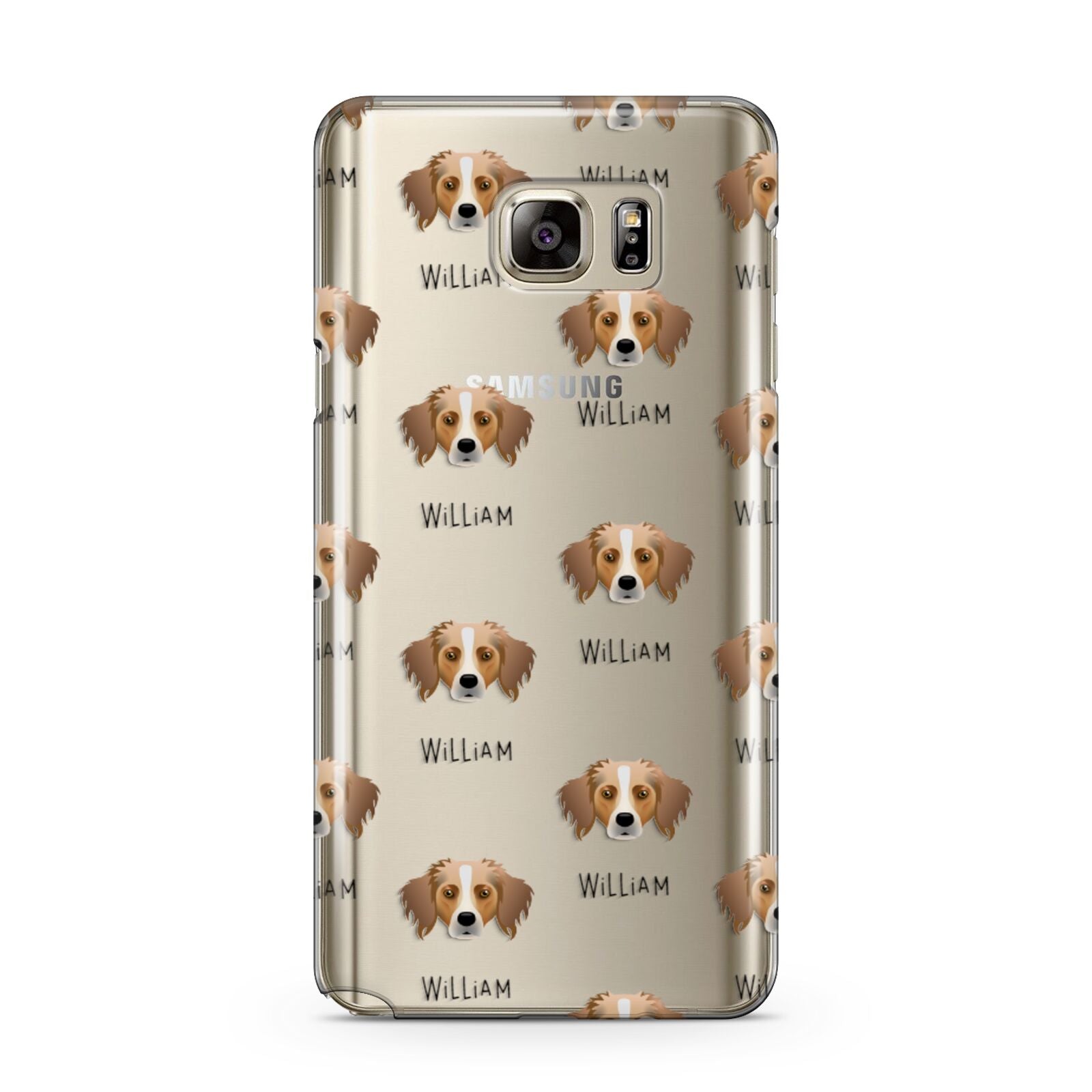 Australian Shepherd Icon with Name Samsung Galaxy Note 5 Case