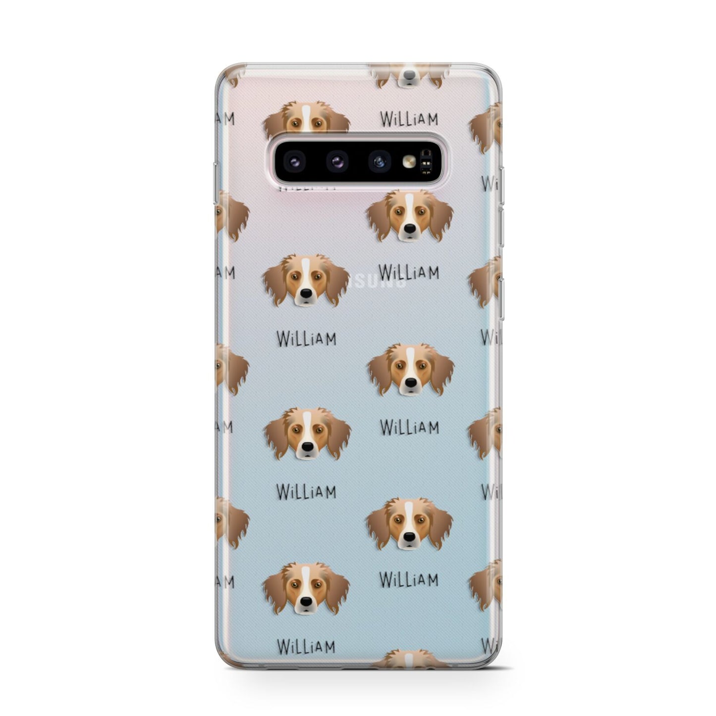 Australian Shepherd Icon with Name Samsung Galaxy S10 Case