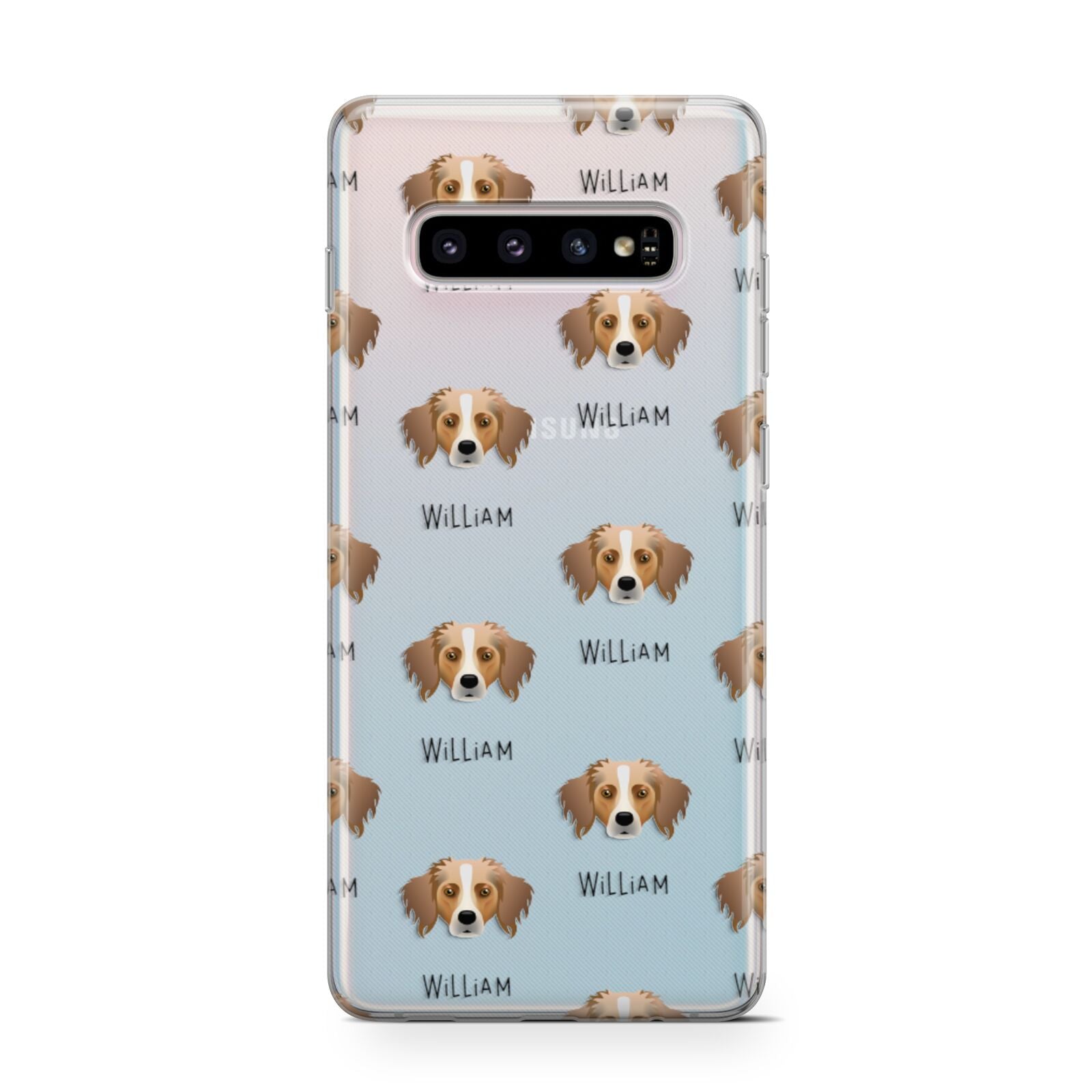 Australian Shepherd Icon with Name Samsung Galaxy S10 Case