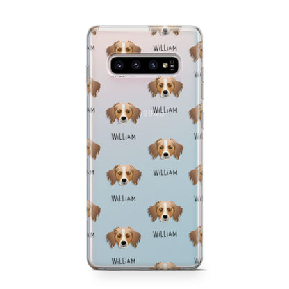 Australian Shepherd Icon with Name Samsung Galaxy S10 Case