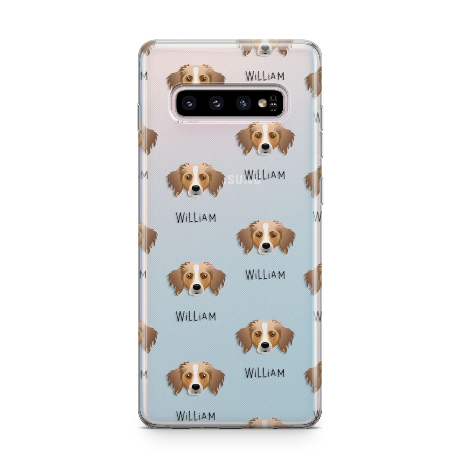 Australian Shepherd Icon with Name Samsung Galaxy S10 Plus Case