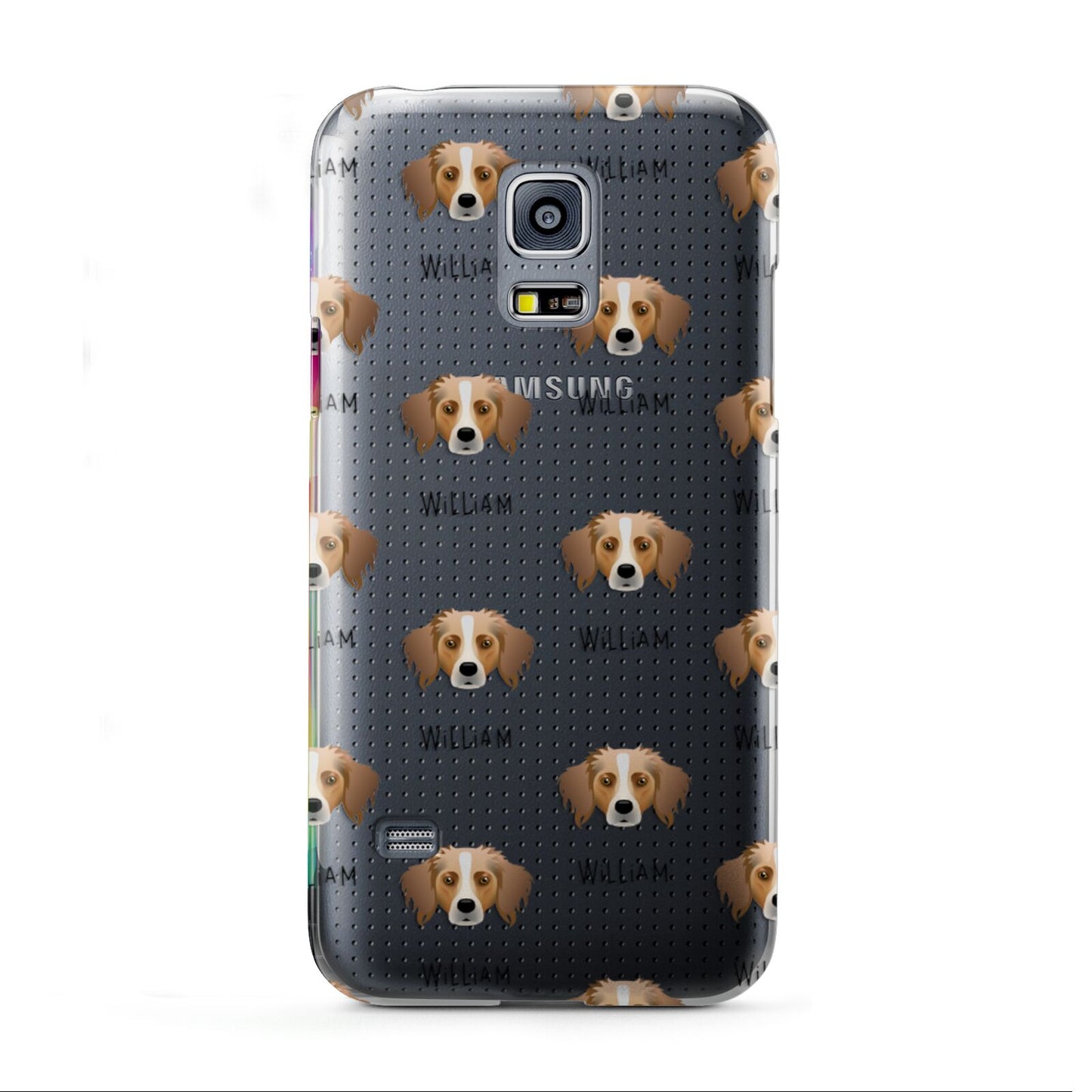 Australian Shepherd Icon with Name Samsung Galaxy S5 Mini Case