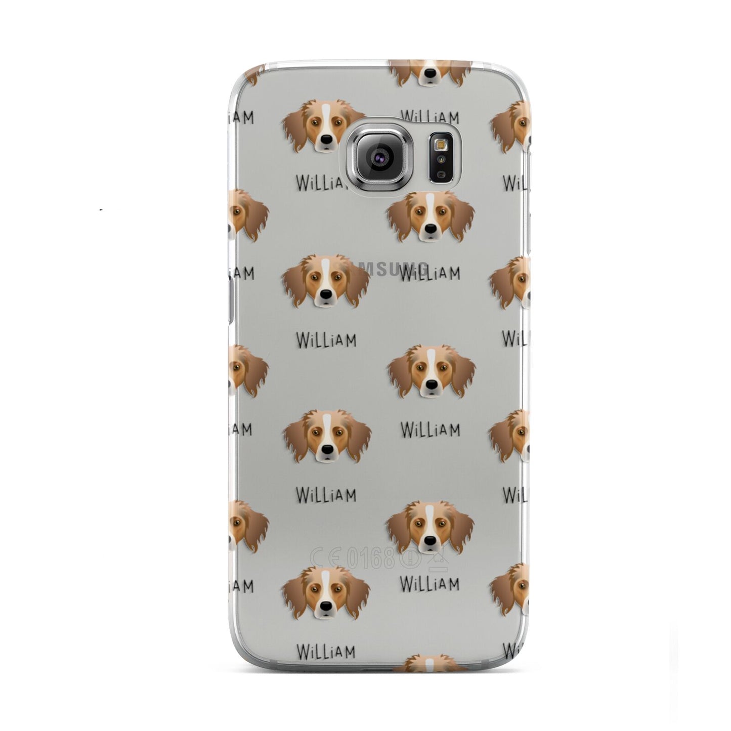 Australian Shepherd Icon with Name Samsung Galaxy S6 Case