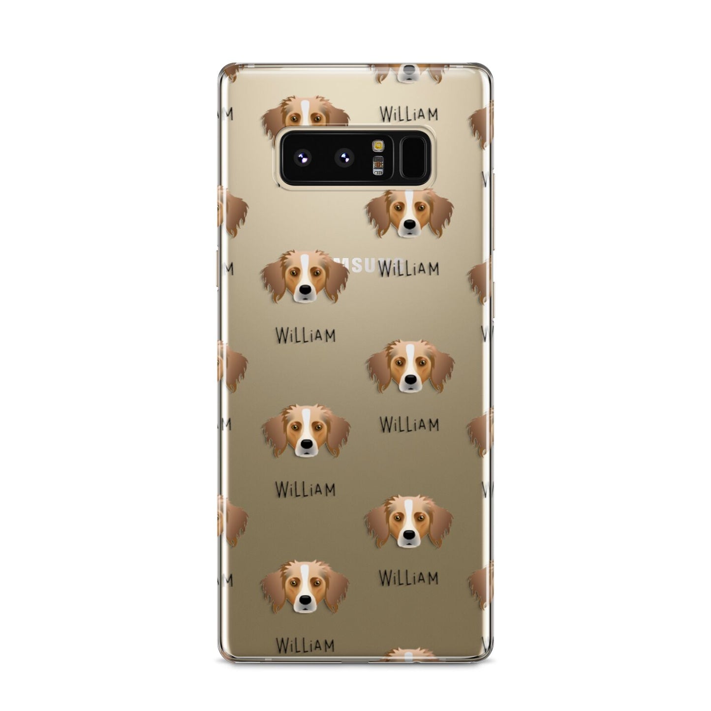 Australian Shepherd Icon with Name Samsung Galaxy S8 Case