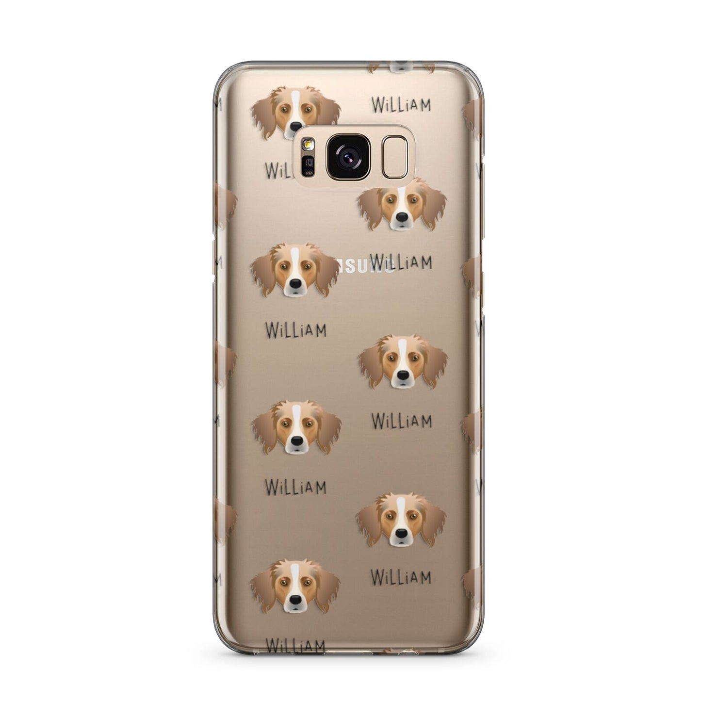 Australian Shepherd Icon with Name Samsung Galaxy S8 Plus Case