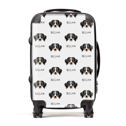 Australian Shepherd Icon with Name Suitcase