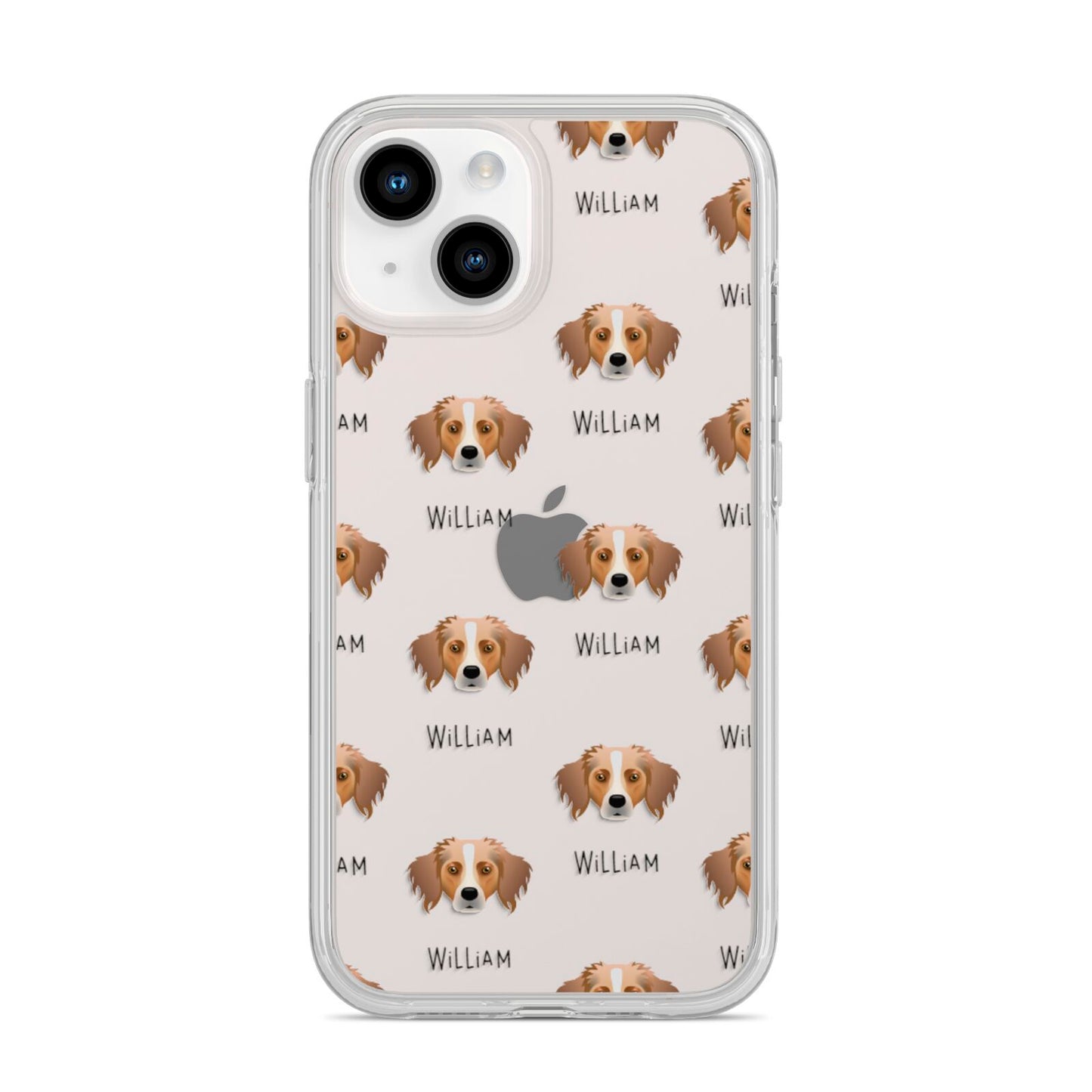 Australian Shepherd Icon with Name iPhone 14 Clear Tough Case Starlight