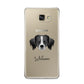 Australian Shepherd Personalised Samsung Galaxy A9 2016 Case on gold phone