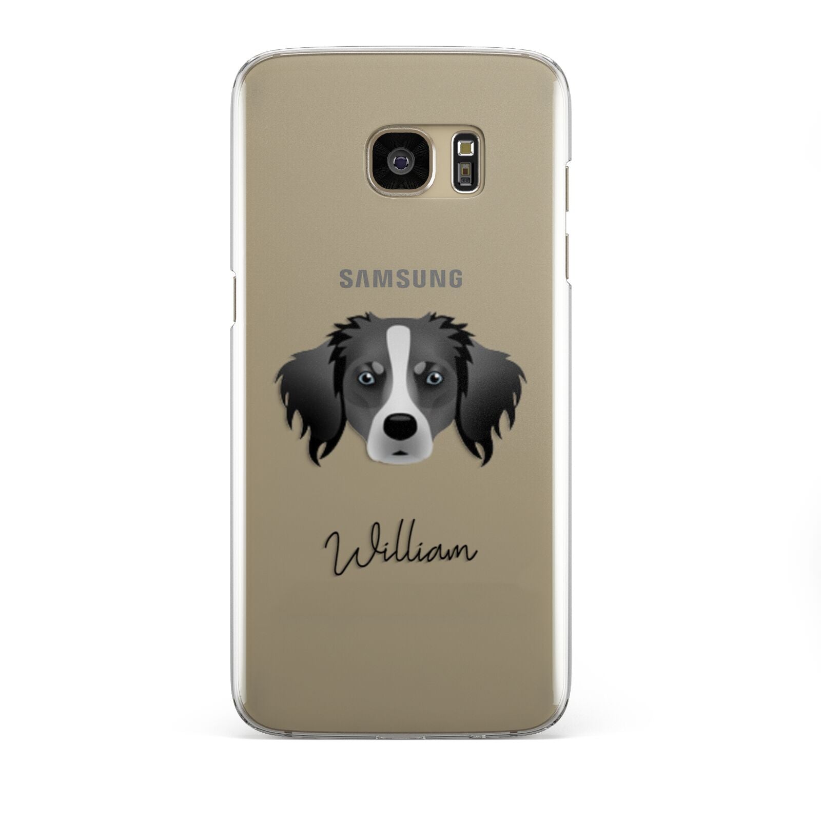 Australian Shepherd Personalised Samsung Galaxy S7 Edge Case